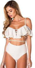  Montce Palmilla Blanco La Caletta Top In Ivory