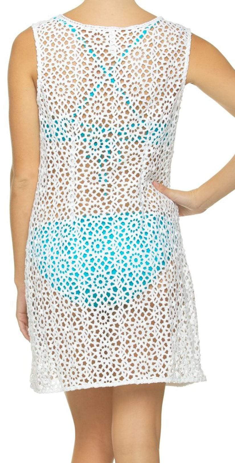  Helen Jon Sleeveless Dress In White HJ10-0732 WTS