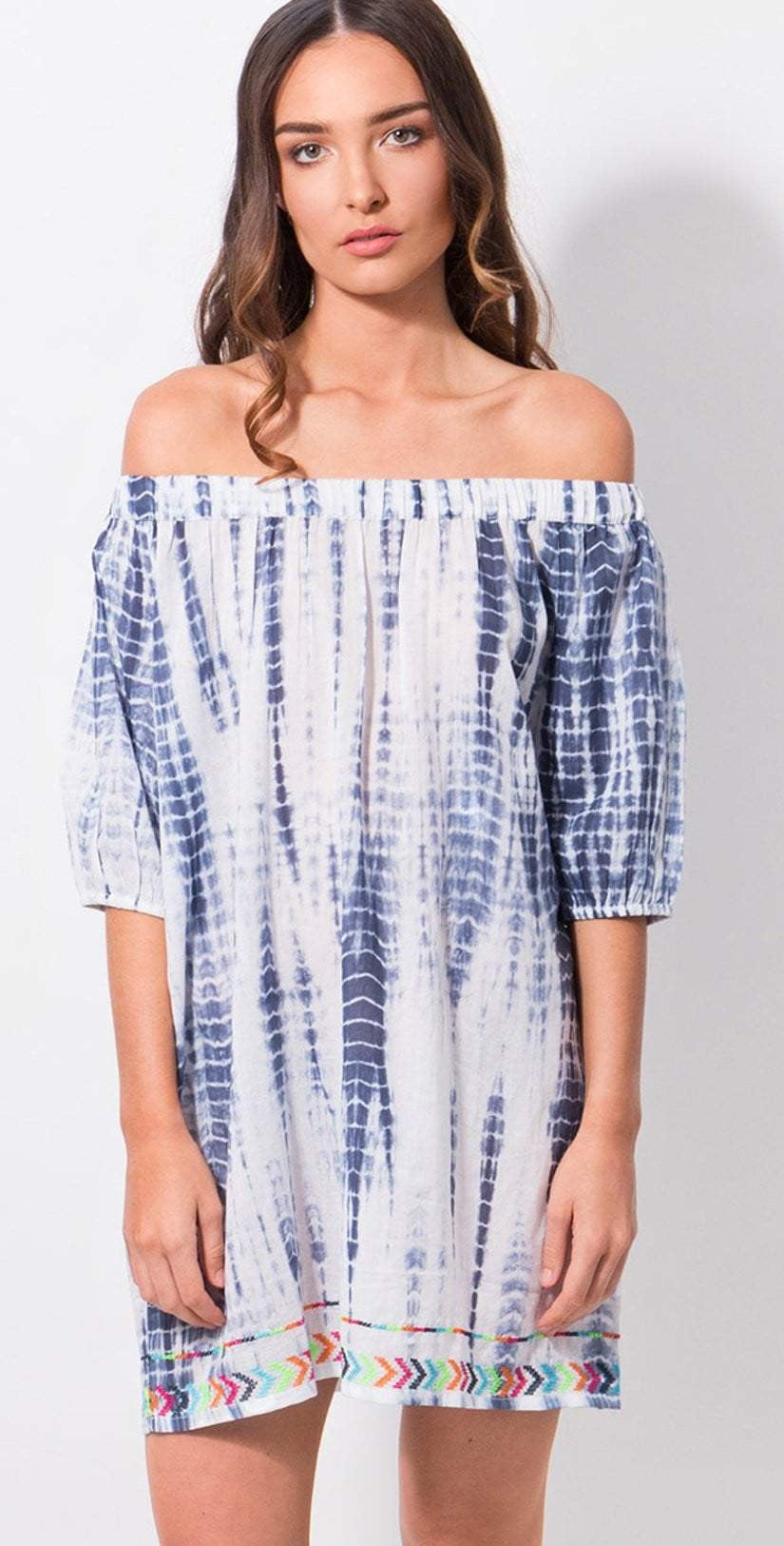  Pia Rossini Delray Bardot Beach Dress
