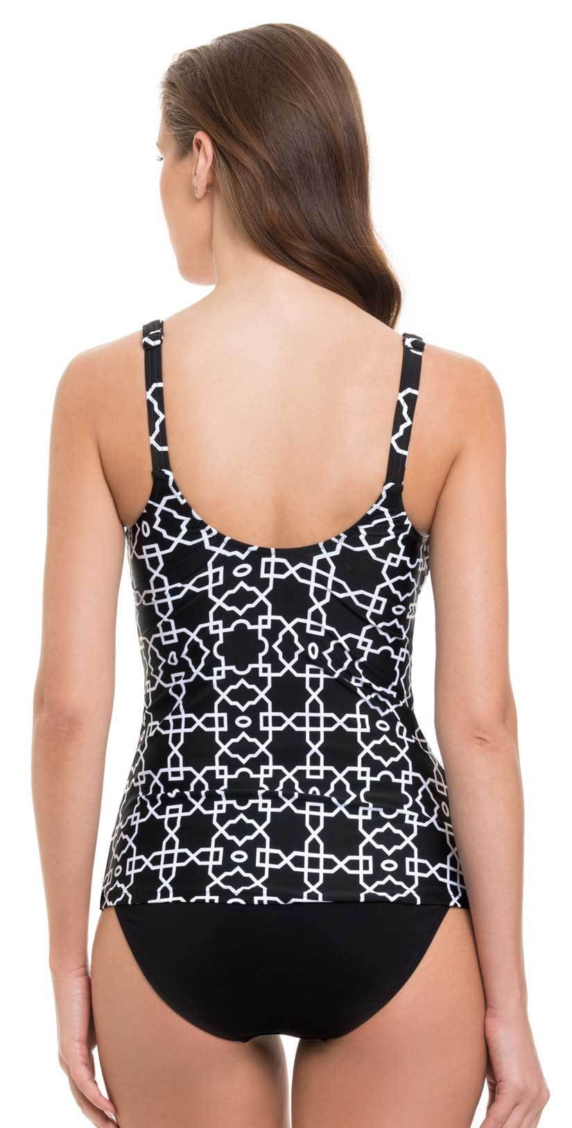 Profile By Gottex Casablanca V Neck Tankini Top E842-1D31-001