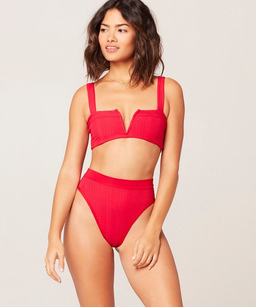  L* Space Ribbed Frenchi Bikini Bottom