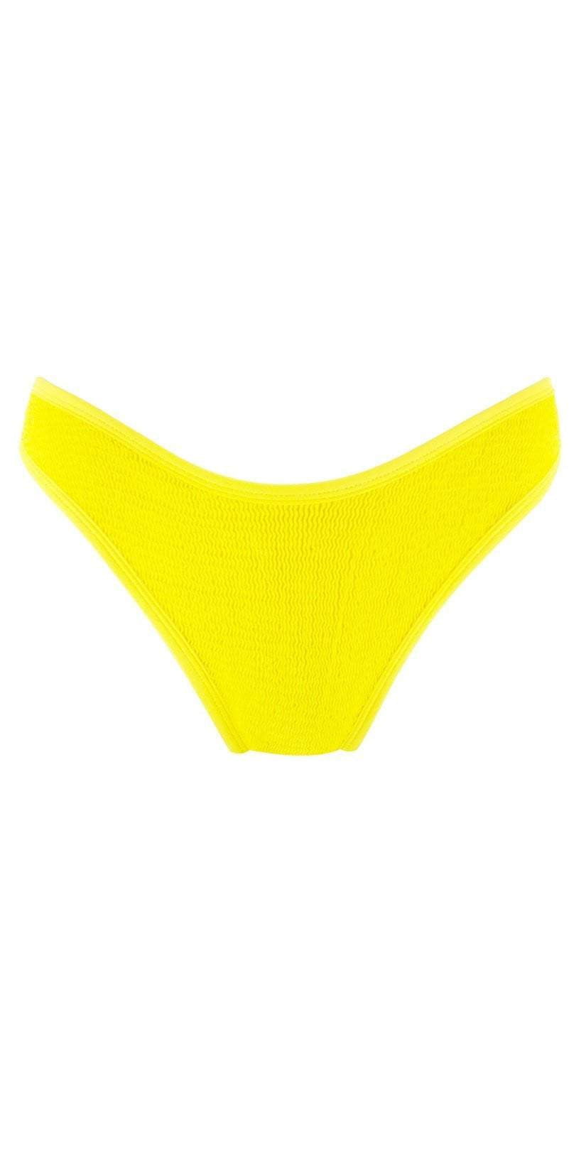  L Space Whiplash Pucker Up Bikini Bottom In Yellow PKWPB18-CAY