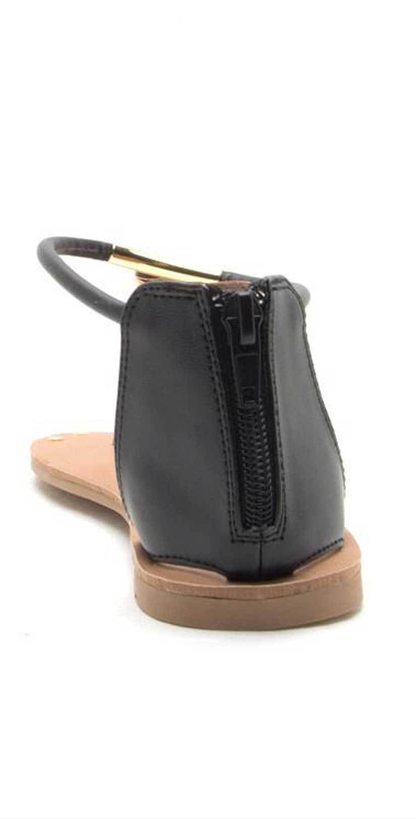  Qupid Shoes Athena Thong Sandal ATHENA-1044AXX BLACK