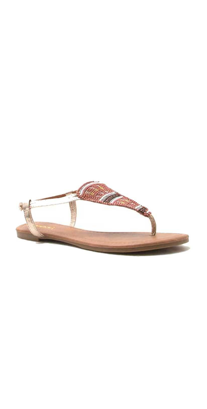  Qupid Shoes Jamilla T Strap Sandal JAMILLA-05