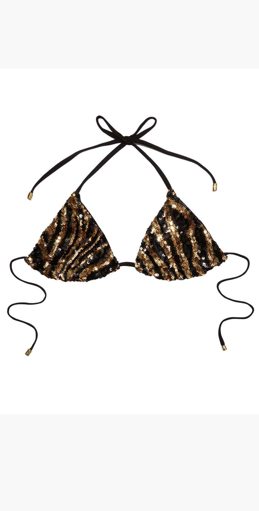 Beach Bunny Shiloh Triangle Top In Black