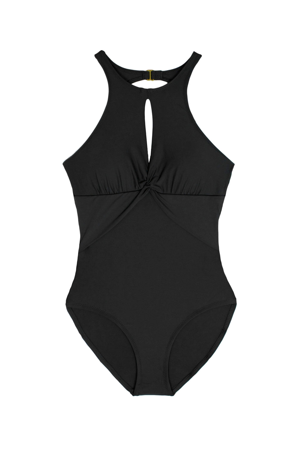  Helen Jon High Neck One Piece Swimsuit In Black