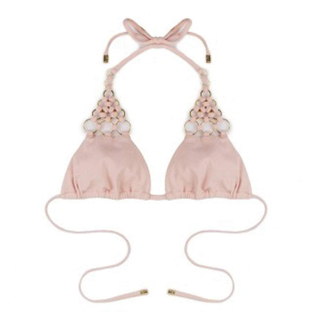  Beach Bunny Ireland Ring Triangle Top In Blush
