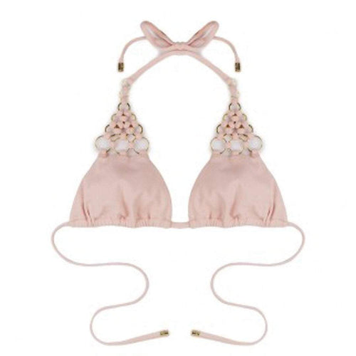  Beach Bunny Ireland Ring Triangle Top In Blush