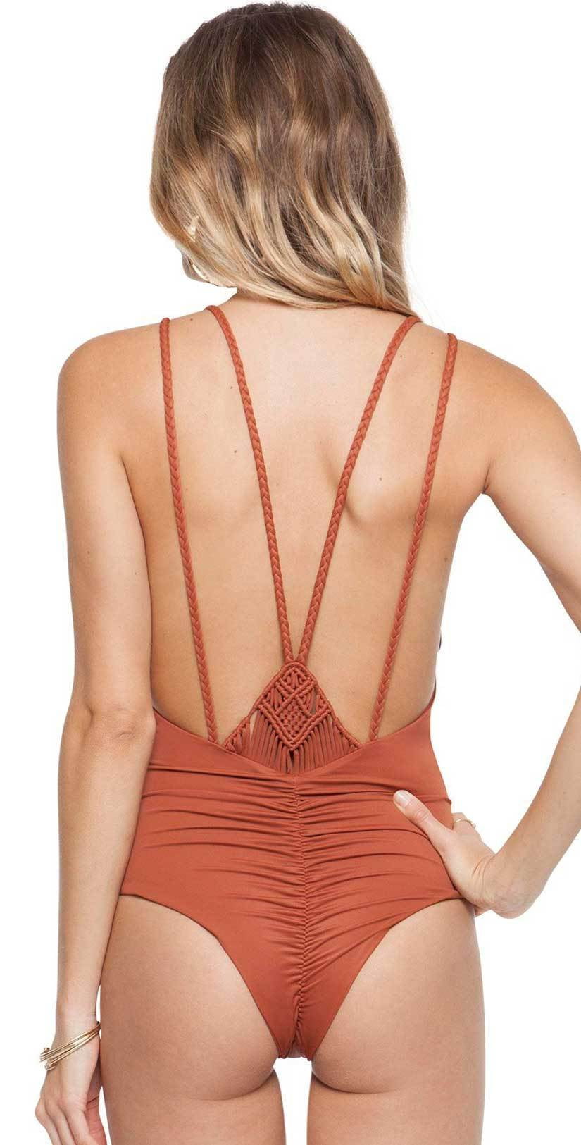  Tori Praver Mattie One Piece In Henna 1R18SOMTLM-HEN