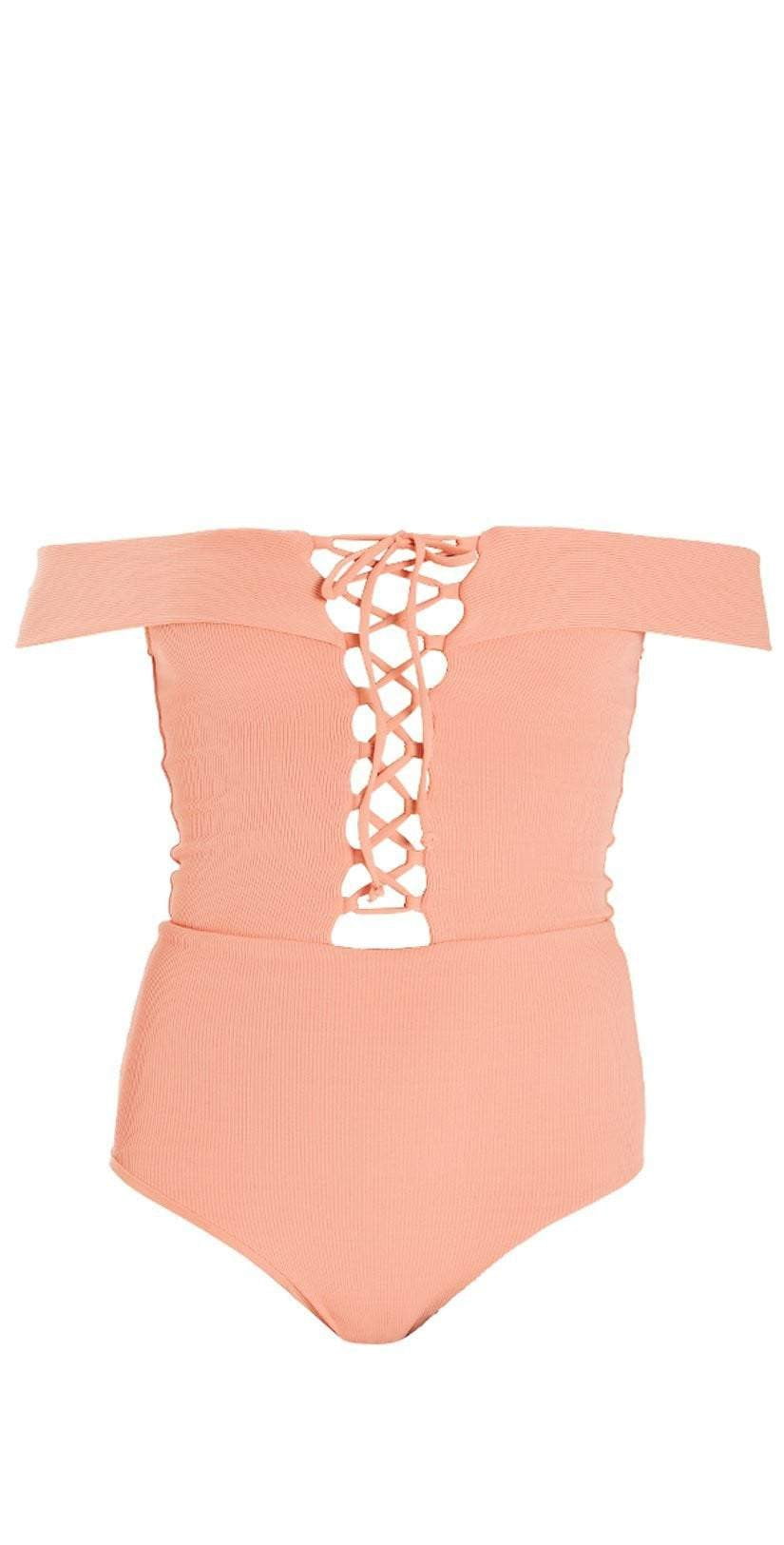  L Space Anja One Piece In Tropical Peach RHAJMC18-TRP