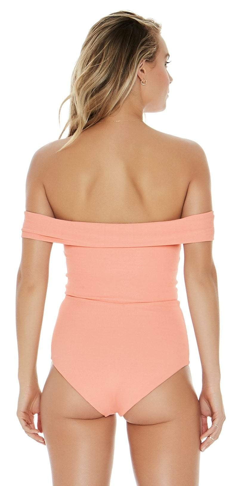  L Space Anja One Piece In Tropical Peach RHAJMC18-TRP