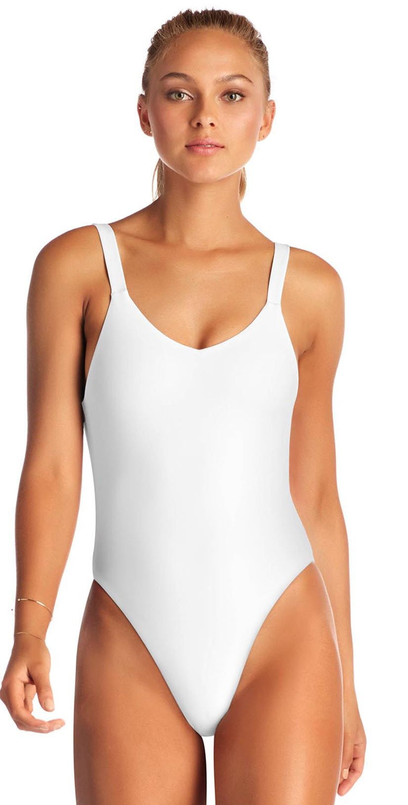  Vitamin A EcoLux Leah One Piece Swimsuit In White